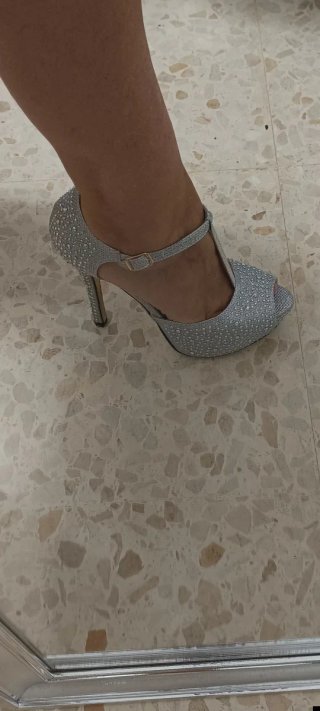 Sandalias Plataforma Brillantes T-Strap
