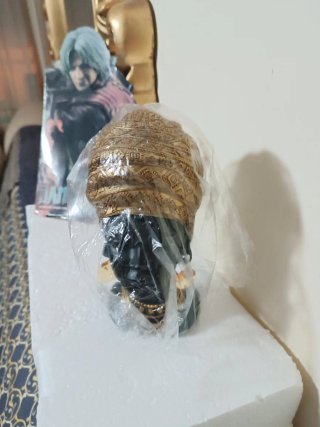 Figura Mujer Africana Cerámica 17cm adornos decora