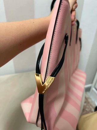 Bolso Tote Rayas Victoria's Secret