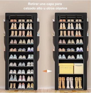 Zapatero OYREL Tela 11 Niveles Negro