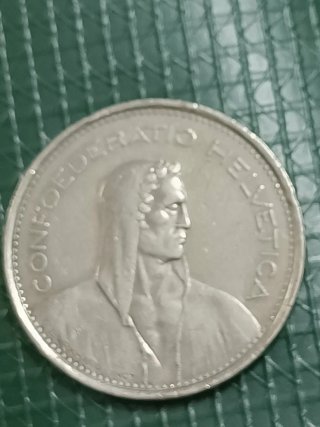 5 Francos Suiza 1970