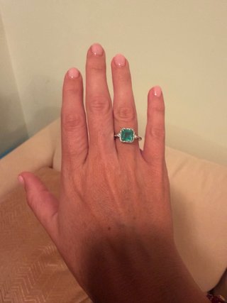 Anillo Oro Blanco 14K Esmeralda 2.30ct IGI
