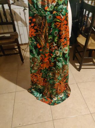 Vestido largo estampado floral