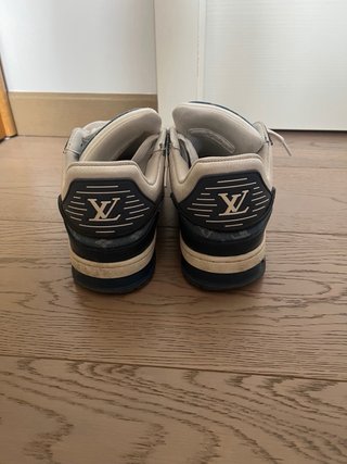 Louis Vuitton Lv Trainer Scarpa Blu Bianco