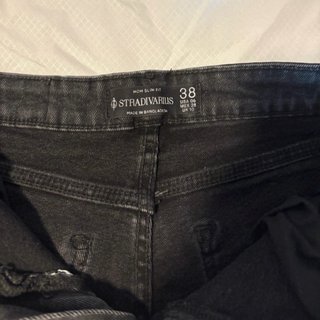 Shorts vaqueros negros desgastados
