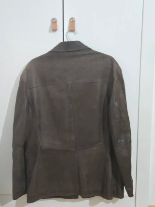 Chaqueta de Piel Marrón 100% Massimo Dutti