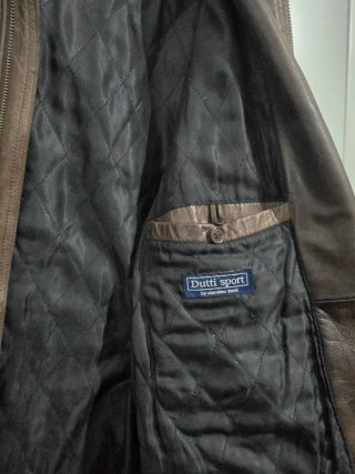 Chaqueta de Piel Marrón 100% Massimo Dutti