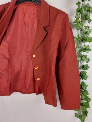 Blazer Crop Bordeaux Estivo Vintage