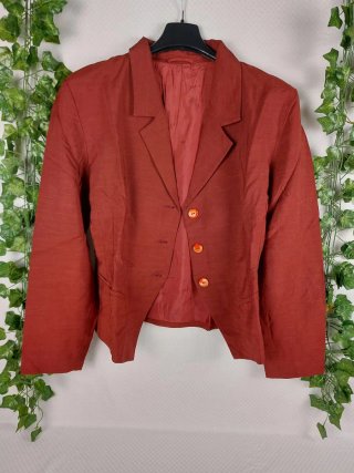 Blazer Crop Bordeaux Estivo Vintage