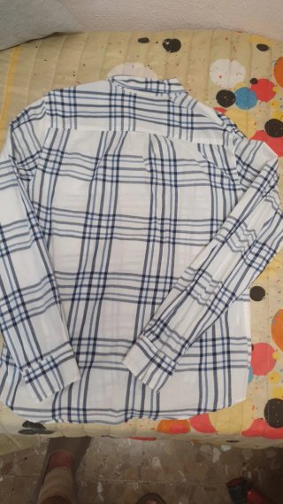 Camisa Springfield cuadros azul y blanco Talla M