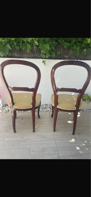 2 Sillas Caoba Estilo Clásico