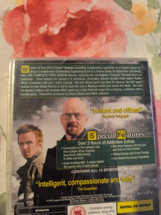 DVD Breaking Bad - Temporada 3 Completa