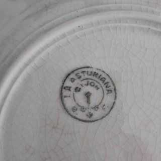 2 Platos Decorativos vintage con Soportes