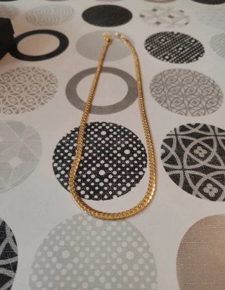 Collar Acero Dorado Unisex