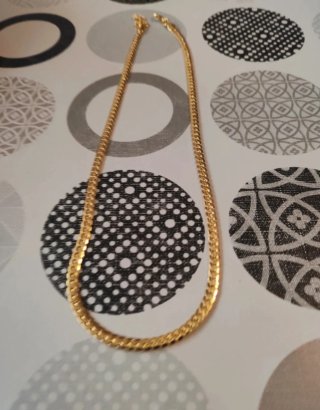 Collar Acero Dorado Unisex