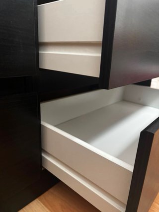 Cajonera madera oscura como nueva