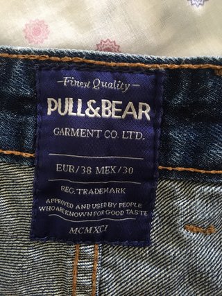 Bermuda Jeans Pull and Bear Talla 38