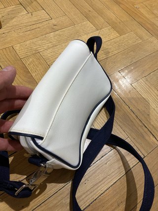 Bolso Lacoste Blanco y Azul