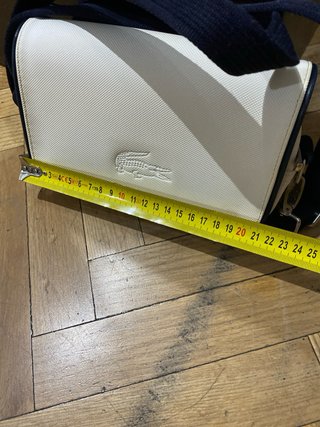Bolso Lacoste Blanco y Azul