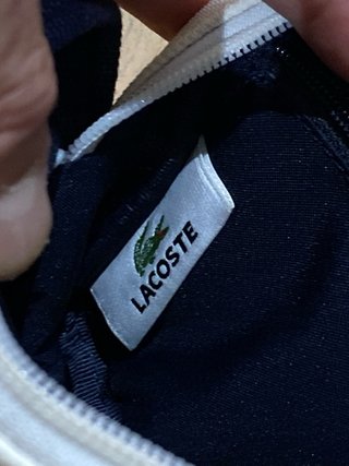 Bolso Lacoste Blanco y Azul