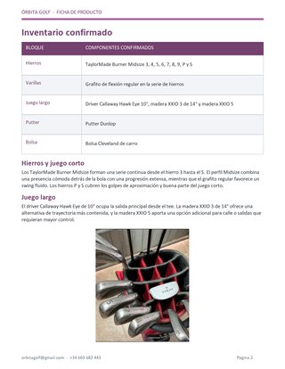 Set de Palos de Golf TAYLORMADE y CALLAWAY