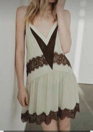 Vestido Zara combinado tallas S y M