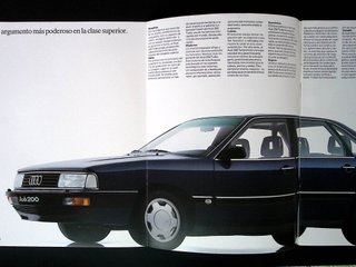 🇪🇸 Audi 200 C3 (Typ 44) Catálogo en Español 1986