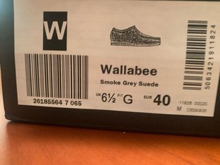 Zapatos Clarks Wallabee Smoke grey suede