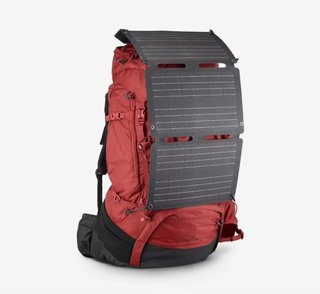 Placa solar plegable negra