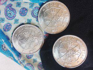 Moneda Plata 100 Ptas