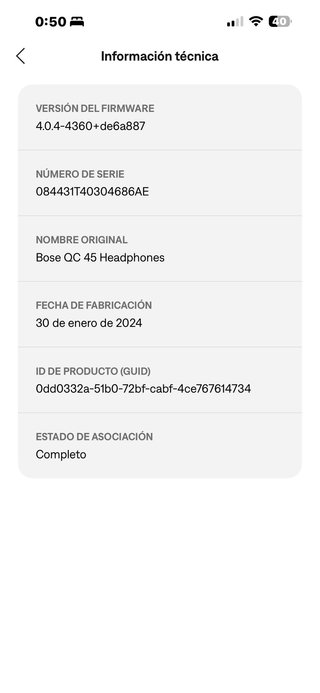 Bose QuietComfort 45 Auriculares  4686AE