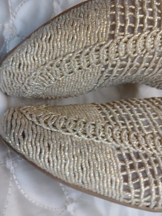 Mocasines dorados Alta Moda Talla 40