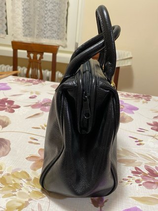 Borsa bauletto vintage pelle nera
