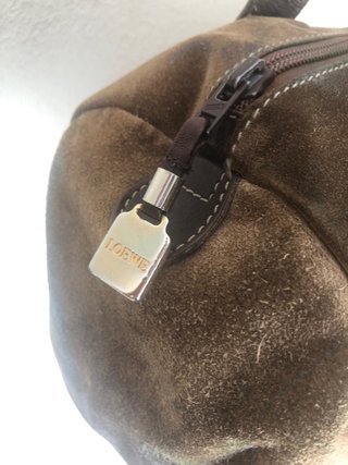 Bolso Loewe Marrón Ante