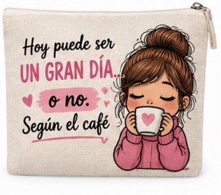 Neceser estampado Hoy puede ser un gran día
