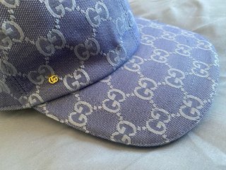 Gorra Gucci GG Azul y Gris Talla M