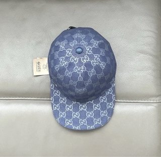 Gorra Gucci GG Azul y Gris Talla M