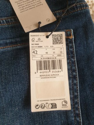 Vaqueros Mango Slim Fit Talla 42