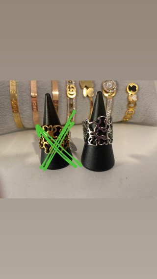 Anillos Acero Inoxidable Diseño Calado