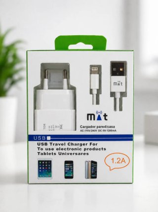 Cargador Mat USB 1.2A iPhone/Tablets
