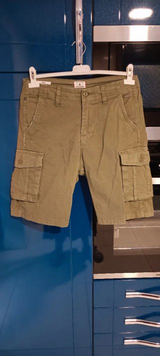Bermudas Jack & Jones Verde y Beige