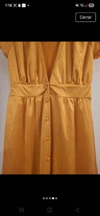 Vestido Zara amarillo talla M