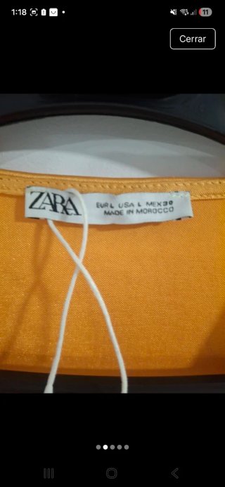 Vestido Zara amarillo talla M