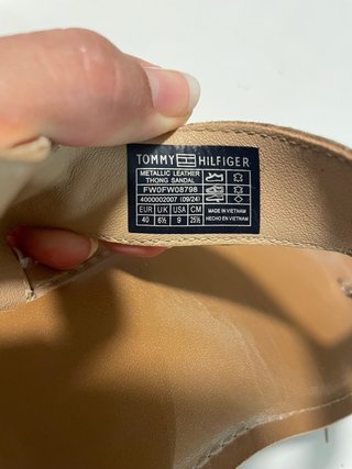 Sandalias Tommy Hilfiger Doradas
