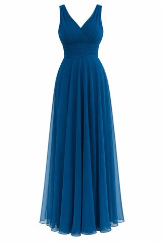 Vestido largo azul