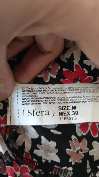 Blusón Oversize floral Sfera Talla M/38
