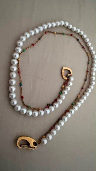 Collar Bimba y Lola perlas y cadena