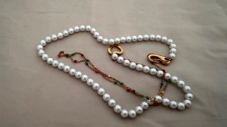 Collar Bimba y Lola perlas y cadena
