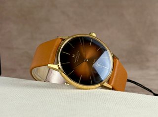 Reloj Hamilton Intra-matic Dorado Marrón