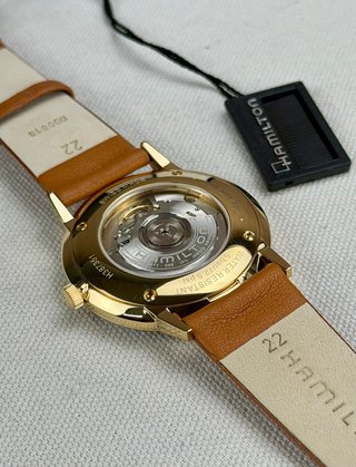 Reloj Hamilton Intra-matic Dorado Marrón